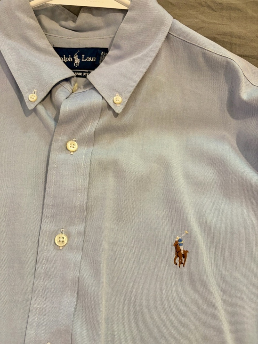 Ralph Lauren & Banana Rep Light Blue Button-Down 2 Dress Shirts - Polo Logo - Picture 2 of 10